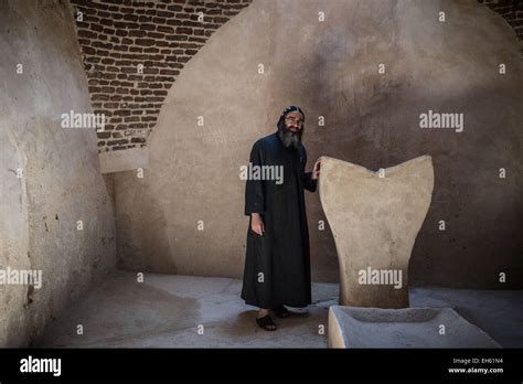 Beheira Egypt 7th Mar 2015 An Egyptian Coptic Priest Poses At An