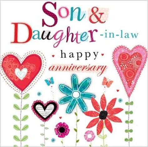 We're over the moon that you two are going to be spending the rest of your lives together — you're perfect for each other. Happy Wedding Anniversary Wishes for Son and Daughter in Law Images - 12542545