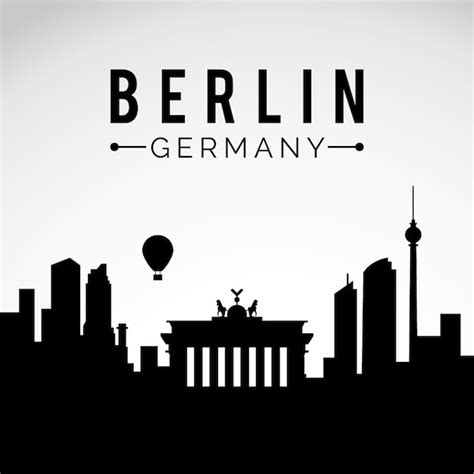 Berlin Skyline Kostenlose Vektor