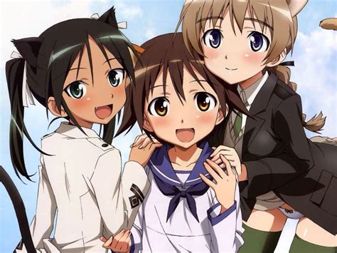 Strike Witches Strike Witches Cat Girl Witch Wallpaper