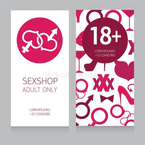 Template Business Card For Sex Shop Stock Vector Illustration Of Free Download Nude Photo Gallery