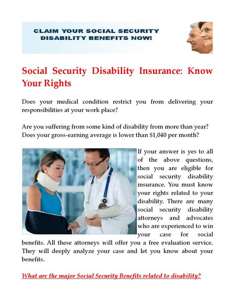 What is social security disability insurance (ssdi)? Social Security Disability Insurance by Johnny Watson - Issuu