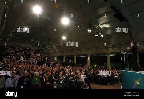 Delegates Listen To Sinn Fein Leader Gerry Adams Deliver His Keynote Speech At The Sinn Fein