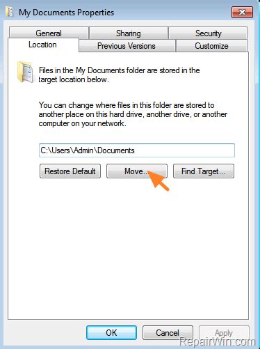 How To Move User Folders Change Default Save Location In Windows