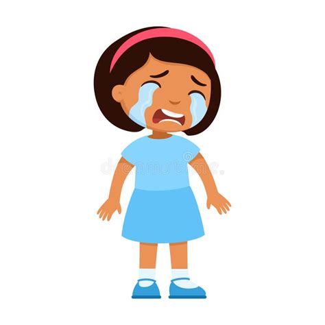 Sad Face Little Girl Stock Illustrations 2411 Sad Face Little Girl