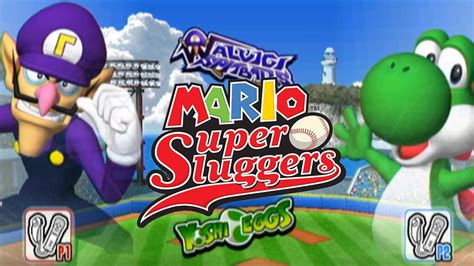 Mario Super Sluggers Waluigi Spitballs Vs Yoshi Eggs Youtube