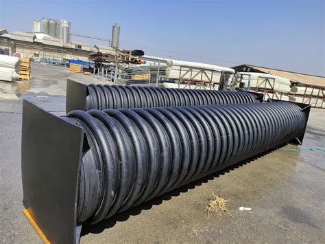 Hdpe Double Sn8 600mm Wall Corrugated Pe100 200mm Drainage Pipe Dwc