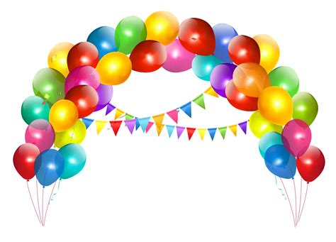 Balloons Clipart Transparent Background Celebration Birthday Pictures