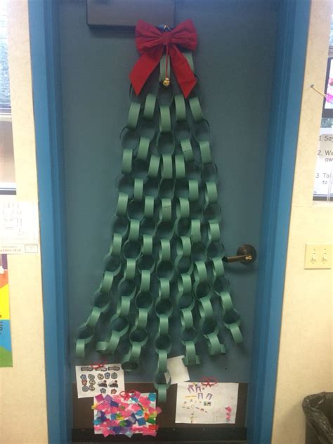Check spelling or type a new query. Paper chain Christmas tree door decoration in my classroom ...