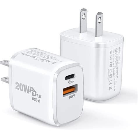 Iphone 13 12 Mini Charger Apple Mfi Certified 2 Pack 20w Pd Fast Dual