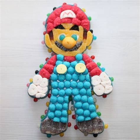 Mario Bros En Bonbons Gateau Mario Anniversaire Mario Bros Gâteau
