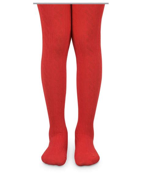 Red Cable Knit Tights Jefferies Socks Jojo Mommy