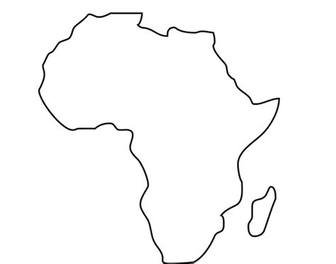 Empty Map Of Africa Africa Map Blank Oppidan Library The Continent