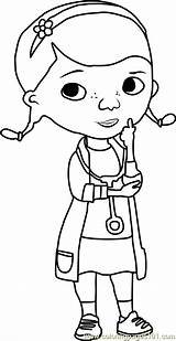 Doctor Mcstuffins Coloring Coloringpages101 Doc Pages Cartoon sketch template