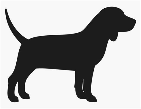 Beagle Rubber Stamp Hound Dog Silhouette Hd Png Download Kindpng