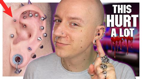 New Forward Helix Piercing Piercing Update Roly Youtube