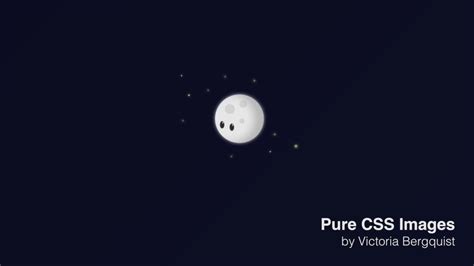 Full Moon Pure Css Speed Art Youtube