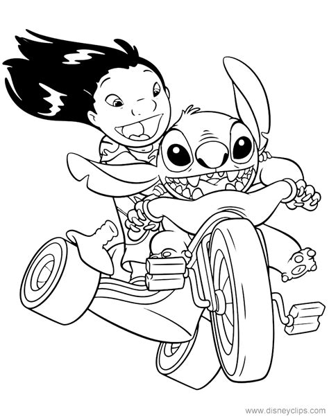The much more complicated coloring pages might. Lilo and Stitch Coloring Pages (2) | Disneyclips.com