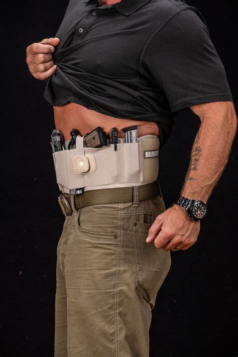 Bravobelt Belly Band Holster For Concealed Carry Tactical Nude Bravobelt