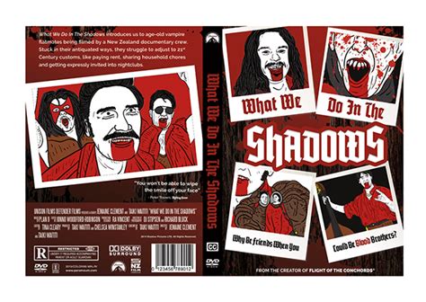 What We Do In The Shadows Movie Poster And Dvd Cover On