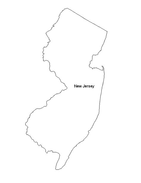 Printable Map Of The State Of New Jersey