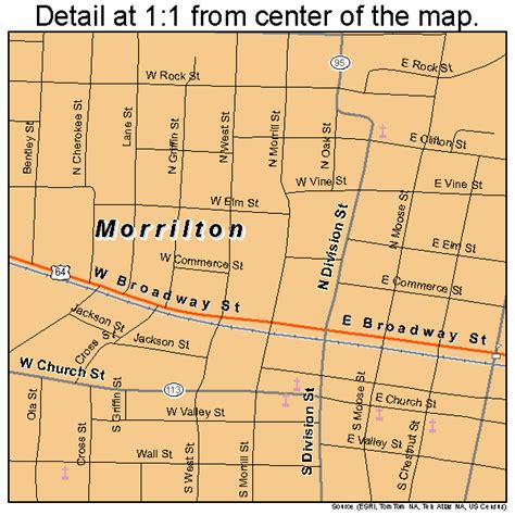 Morrilton Arkansas Street Map 0546970