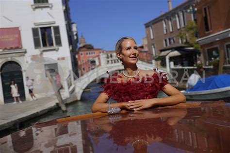Lady Victoria Hervey Is Seen In Venice Piazza San Marco And In Boat During The Th Venice
