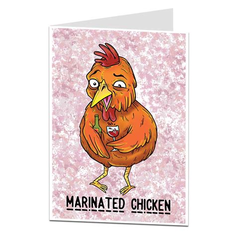 Marinated Chicken Happy Birthday Card Limalima