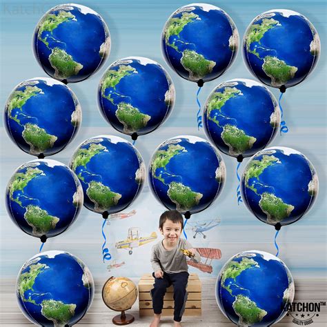 Buy 12 Pieces Globe Balloons For Earth Day Decorations 22 Inch