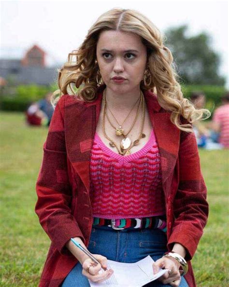 sex education s02 aimee gibbs red cotton blazer oskar jacket