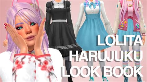 Harujuku And Lolita Cc Lookbook Cc Links Youtube