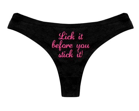 Lick It Before You Stick It Panties Sexy Funny Slutty Naughty Bachelorette Party Bridal T