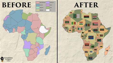 Maps Of Colonial Africa And Post Colonial Independent Africa With