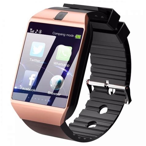 Bluetooth Smart Watch with Camera in 2020 | Camera watch ...