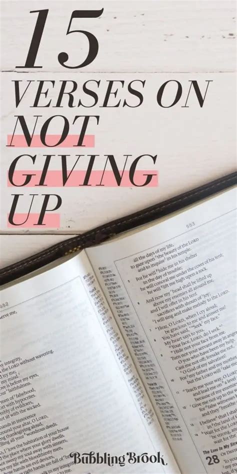 15 Bible Verses About Never Giving Up With Verse Printables