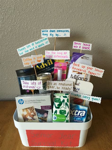 Made This Senior Year Survival Kit For My Bff Having Just Graduated