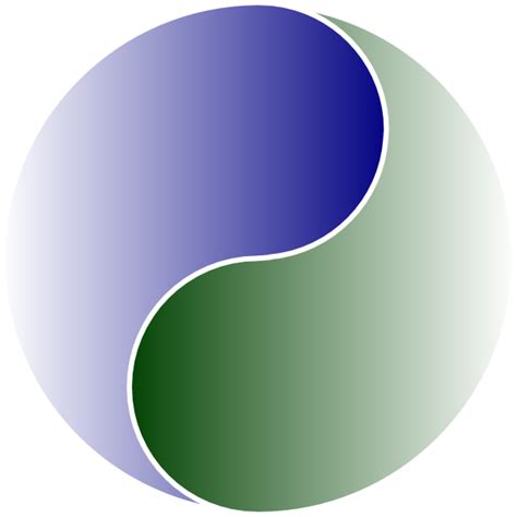 Download Extra Large Of Yin Yang Blue And Green Svg Clip Arts Hd