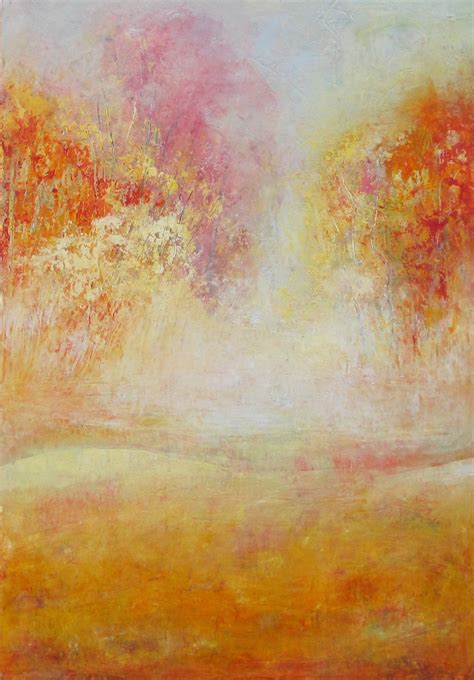 Misty Autumn Oil And Cold Wax On Panel 36 X 24 Peg Bachenheimer