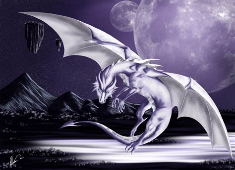Moon Dragon By Caterang8 On Deviantart