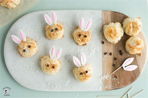 Sugar free easter dinner dessert ideas 16. Easter Bunny Sugar Free Coconut Macaroon Recipe - The Polka Dot Chair