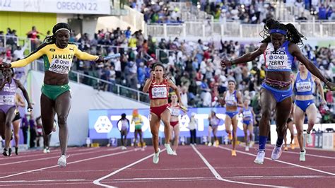 World Athletics Championships 2022 Us Women Take 4x100 Relay Gold