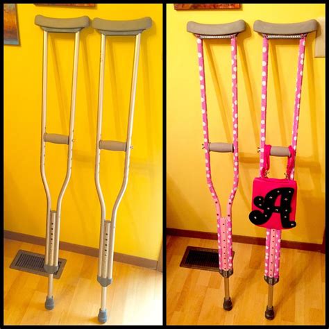 How To Decorate Your Crutches Decorated Crutches Crutches Crutches