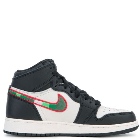 The shoe's outlaw status remained, making it a constantly and consistently desired item. (GS) AIR JORDAN 1 RETRO HIGH OG BLACK/VARSITY RED-SAIL ...