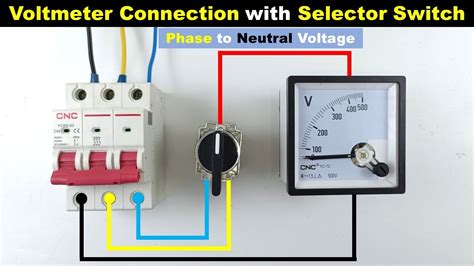 Learn To Do Voltmeter Connection With 2 Position Selector Switch