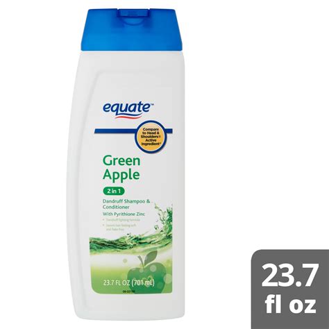 Equate 2 In 1 Dandruff Shampoo And Conditioner Green Apple 237 Fl Oz