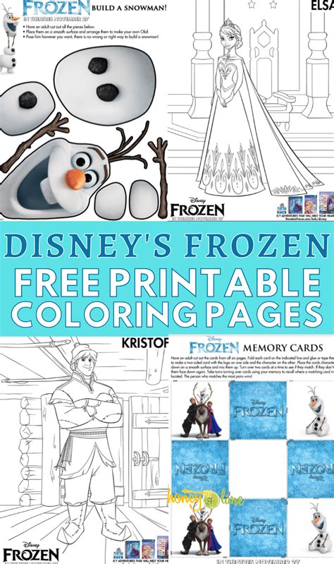 Free Disneys Frozen Printable Coloring Pages And Activity Sheets For