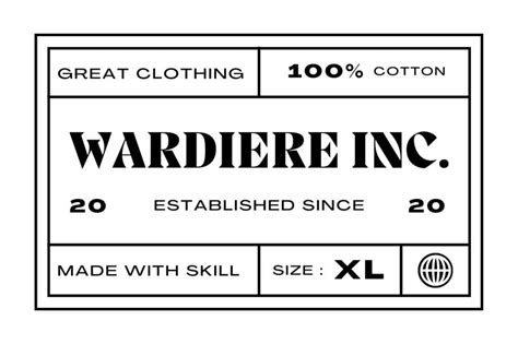 Free Printable Customizable Clothing Label Templates Canva