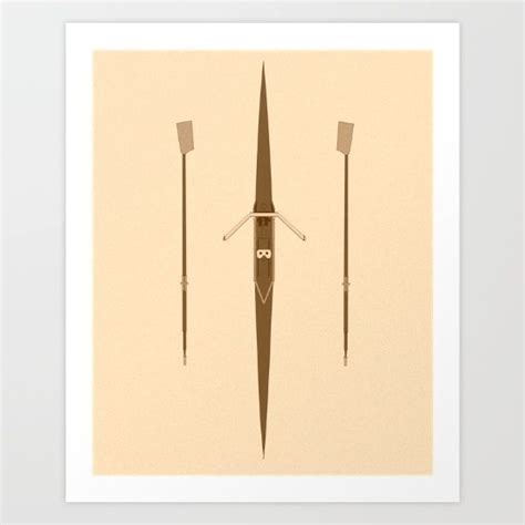 Rowing Single Scull Art Print By Zenitt Society6 Rowing Shell Rowing