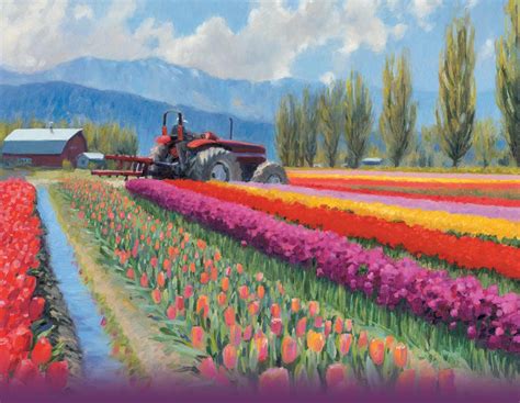 Tulip Fields Tulips Field Flower Flowers Wallpapers Hd Desktop