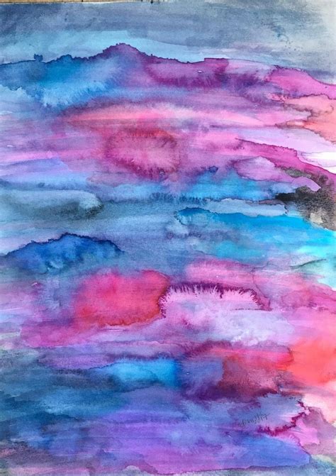 Sparkling Water 21 Affordable Original Watercolor Abstract Painting
